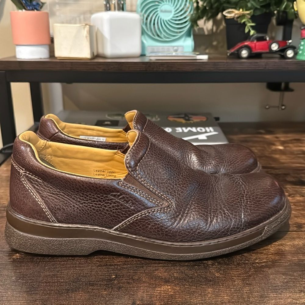 Clarks  Blakeney Loafers Shoes Brown Leather Slip-On 9